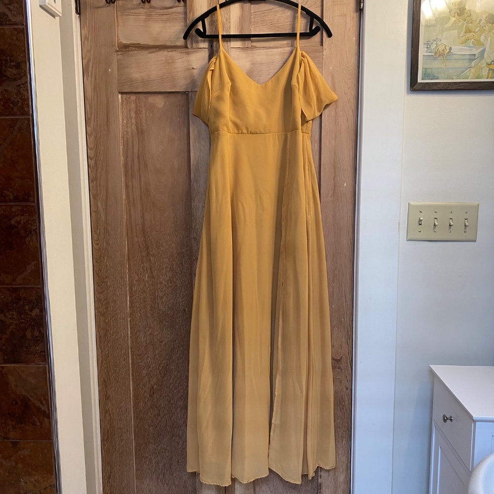 Birdy Grey Devin Convertible Bridesmaid Dress - Marigold - M - Picture 2 of 5